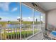 Spacious lanai with amazing water views at 395 Aruba Cir # 302, Bradenton, FL 34209