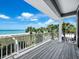 Balcony overlooking the ocean and beach at 409 Casey Key Rd, Nokomis, FL 34275