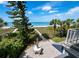 Elevated patio overlooking the beach at 409 Casey Key Rd, Nokomis, FL 34275