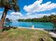 Private dock and boat lift at 409 Casey Key Rd, Nokomis, FL 34275