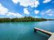 Serene waterway with private dock at 409 Casey Key Rd, Nokomis, FL 34275