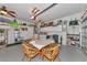 Finished garage with storage and work area at 4111 Hemingway Dr, Venice, FL 34293