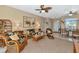 Open concept living room, dining, and entryway at 4111 Hemingway Dr, Venice, FL 34293