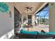 Spacious patio with seating and access to the pool at 4111 Hemingway Dr, Venice, FL 34293