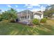 Well-maintained backyard with pool and patio at 4214 Palacio Dr, Sarasota, FL 34238
