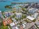 Aerial view of high-rise building near waterfront at 435 S Gulfstream Ave # 604, Sarasota, FL 34236