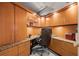 Functional office with custom built-ins and granite countertops at 435 S Gulfstream Ave # 604, Sarasota, FL 34236