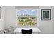 Bright window with a view of the city, bay and lush green trees and bushes at 435 S Gulfstream Ave # 604, Sarasota, FL 34236