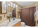 Clean bathroom boasts a large vanity and shower/tub combo at 4440 Sanibel Way, Bradenton, FL 34203