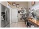 Stainless steel appliances and ample wood counter space highlight this kitchen at 4440 Sanibel Way, Bradenton, FL 34203