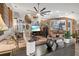 Spacious living room featuring a large sectional sofa and a flat-screen TV at 4440 Sanibel Way, Bradenton, FL 34203