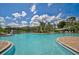 Inviting community pool with lush landscaping at 5282 Grove Mill Loop, Bradenton, FL 34211