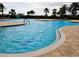 Resort-style pool with palm trees and a relaxing atmosphere at 7486 Divot Loop # 7486, Bradenton, FL 34202