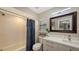 Updated bathroom features a soaking tub, modern vanity, and stylish shower at 7938 Pinegrove Ct # 12, Sarasota, FL 34238