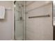 Walk-in shower with grab bars for accessibility at 8773 Midnight Pass Rd # 205G, Sarasota, FL 34242