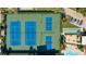 Aerial view of tennis and pickleball courts at 8773 Midnight Pass Rd # 205G, Sarasota, FL 34242