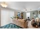 Relaxing living room featuring a comfortable sofa and neutral color palette at 1106 49Th Avenue W Dr, Bradenton, FL 34207
