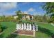 Life-size chessboard on the lawn at 12413 Osorio Ct # 103, Sarasota, FL 34238
