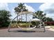Unique rope hammock and climbing structure playground at 12413 Osorio Ct # 103, Sarasota, FL 34238
