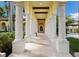 Colonnaded walkway in the community at 13750 Portenza Ln, Venice, FL 34293