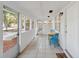 Spacious screened porch with tiled floor and outside access at 1376 18Th St, Sarasota, FL 34234