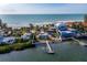 Bird's-eye view of beach house showcasing its location and proximity to the water at 1620 Casey Key Rd, Nokomis, FL 34275