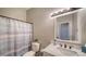 Clean bathroom, featuring a white vanity and shower at 1620 Starling Dr # 204, Sarasota, FL 34231