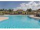 Resort-style community pool with lounge area at 20107 Uffizi Ct, Venice, FL 34293