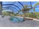 Screened pool and spa with ample patio space at 20107 Uffizi Ct, Venice, FL 34293