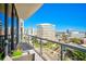 Spacious balcony offering breathtaking city views at 300 S Pineapple Ave # 801N, Sarasota, FL 34236