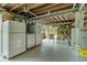 Unfinished basement with washer, dryer, and extra storage space at 39200 Cook Brown Rd, Punta Gorda, FL 33982