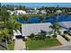 Aerial view of a single-Gathering home with a gray roof at 4511 Lexington Cir, Bradenton, FL 34210