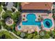 Overhead view of a large community pool at 4758 Tortona Ct, Lakewood Ranch, FL 34211