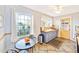 Cozy kitchen with light cabinets and window at 514 Riverside E Dr, Bradenton, FL 34208