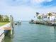 Scenic view of a canal with boats docked along the waterway at 536 Ketch Ln, Longboat Key, FL 34228