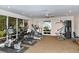 Well-equipped fitness center featuring treadmills, stationary bikes, and weight machines at 6047 E Peppertree Way # 224, Sarasota, FL 34242