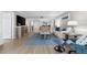 Bright living room with comfy seating and stylish decor at 6326 Midnight Pass Rd # 101, Sarasota, FL 34242