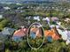 Bird's-eye view of the house and its surrounding neighborhood at 7207 Saint Johns Way, University Park, FL 34201