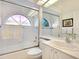 Well-appointed bathroom with a shower/tub combo and updated fixtures at 7207 Saint Johns Way, University Park, FL 34201