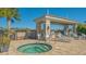 Relaxing hot tub with poolside seating at 7668 Registrar Way, Sarasota, FL 34243