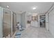 Clean bathroom with a shower, bathtub and vanity at 8204 Constance Dr, Sarasota, FL 34243