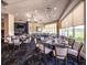 Upscale dining area with large windows at 8737 Pebble Creek Ln, Sarasota, FL 34238