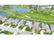 Bird's eye view of a home in a golf course community at 8739 52Nd E Ave, Bradenton, FL 34211