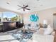 Relaxing living room with comfortable sofas and large windows at 9420 Old Hyde Park Pl, Lakewood Ranch, FL 34202