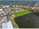 Waterlefe Golf & River Club: Aerial view of community, highlighting the golf course and waterfront at 9818 Discovery Ter, Bradenton, FL 34212