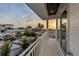 Private balcony offering stunning ocean and sunset views at 105 6Th S St, Bradenton Beach, FL 34217