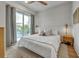 Serene bedroom with balcony access and a calming color palette at 105 6Th S St, Bradenton Beach, FL 34217