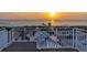 Stunning ocean and beach view from rooftop deck at sunset at 105 6Th S St, Bradenton Beach, FL 34217