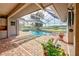 Inviting screened pool area with serene views at 1051 Truman St, Nokomis, FL 34275