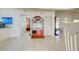 View of interior hallway with American flag shelf at 1051 Truman St, Nokomis, FL 34275